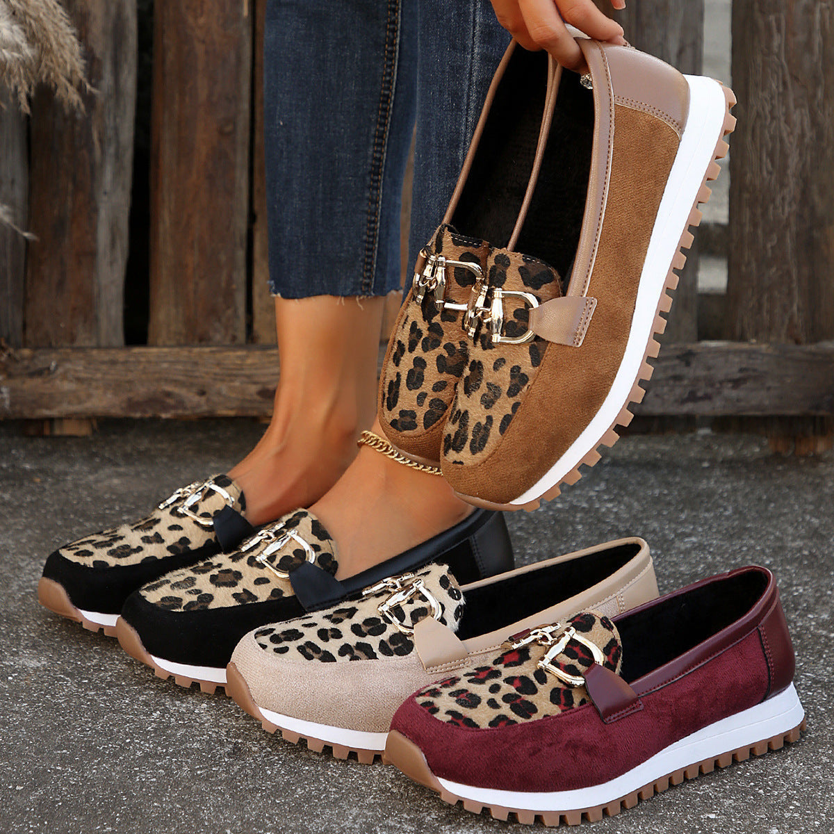 Women's Metal Buckle Flat Shoes, Summer Shoes