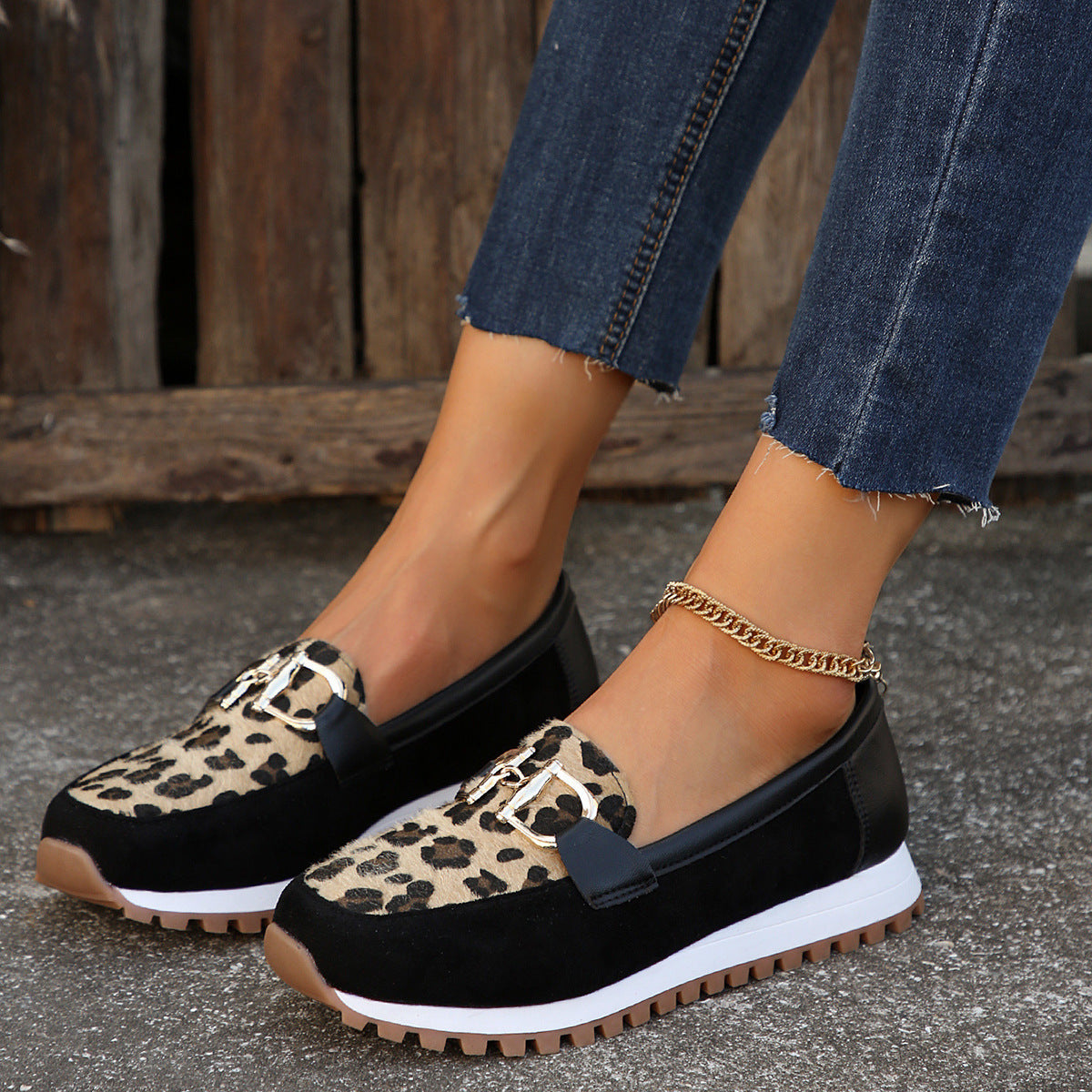 Women's Metal Buckle Flat Shoes, Summer Shoes