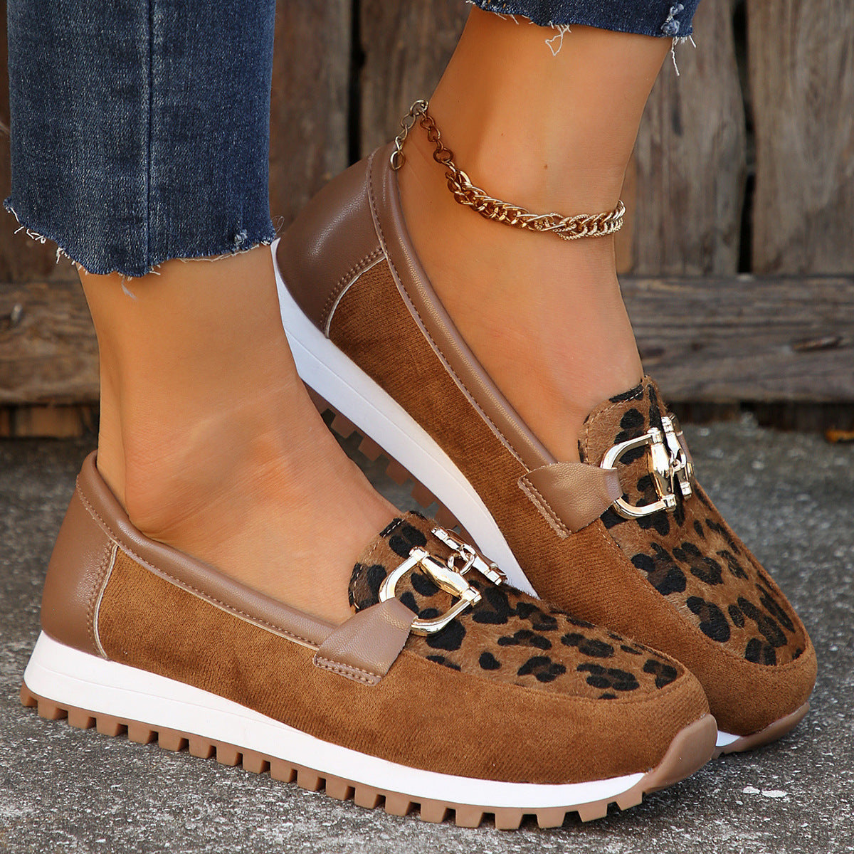 Women's Metal Buckle Flat Shoes, Summer Shoes