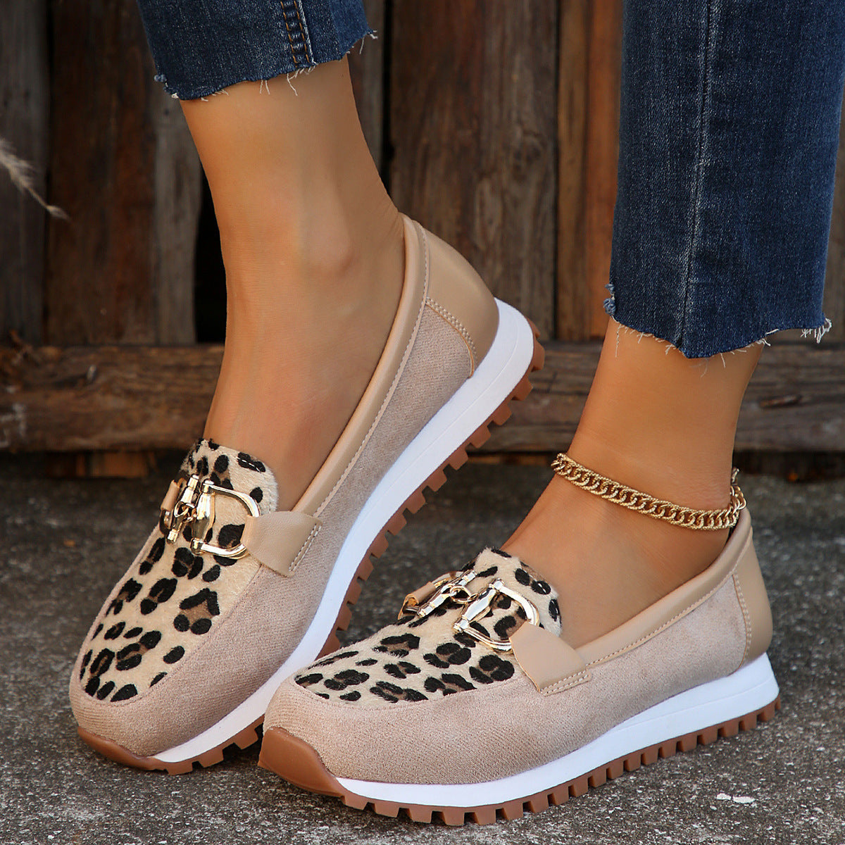 Women's Metal Buckle Flat Shoes, Summer Shoes