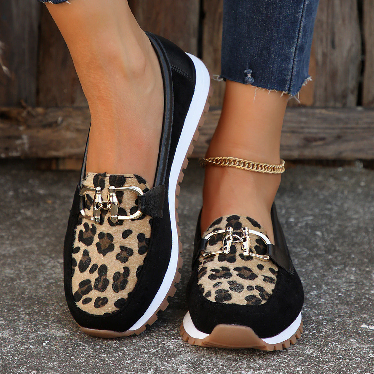 Women's Metal Buckle Flat Shoes, Summer Shoes
