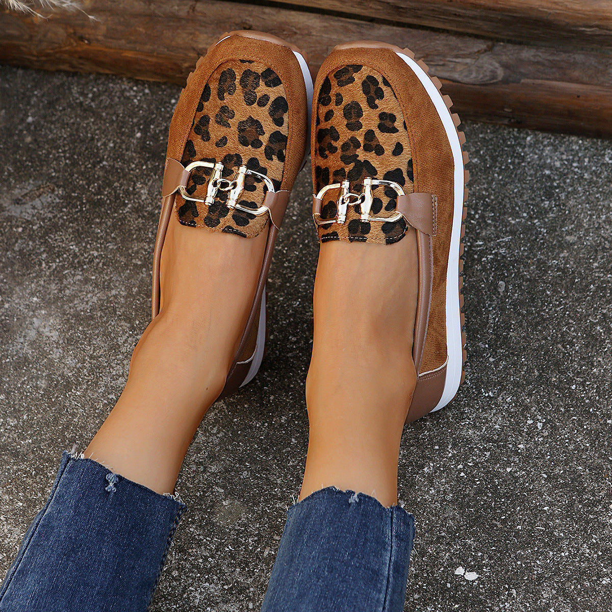 Women's Metal Buckle Flat Shoes, Summer Shoes