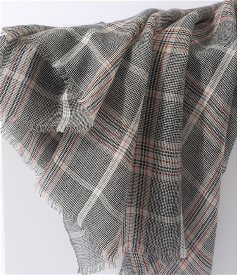 Luxury Worsted Cashmere Shawl | Thin Autumn Winter Wrap - Neomodest