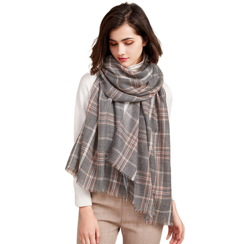 Luxury Worsted Cashmere Shawl | Thin Autumn Winter Wrap - Neomodest