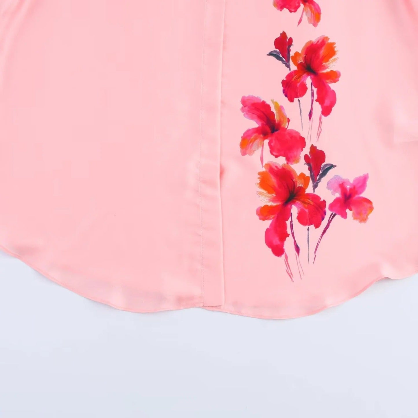 Women's Printed Lapel Shirt