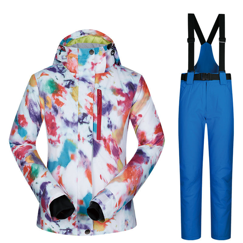 Women's Ski Suit, Thickened Breathable Outdoor Suit
