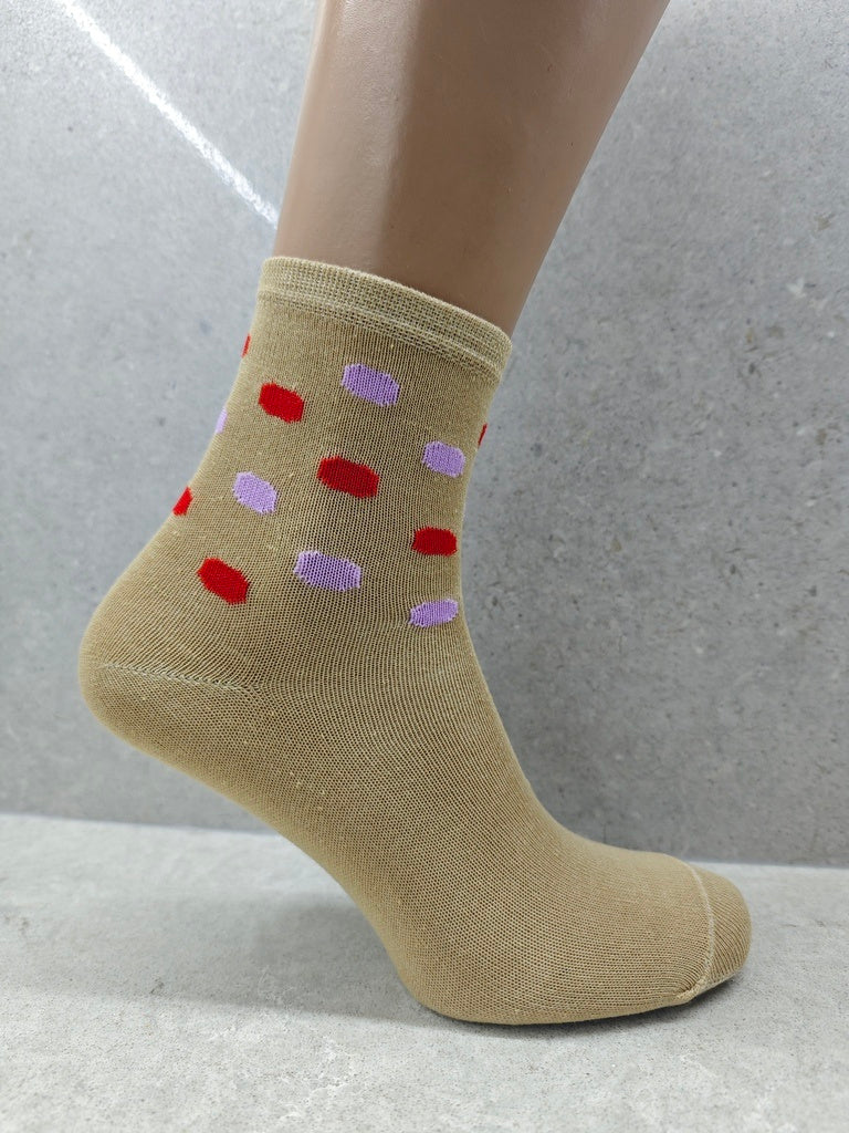 Women’s Socks With Bubble Mix Print, Set Of 6, 12 & 24 Pairs