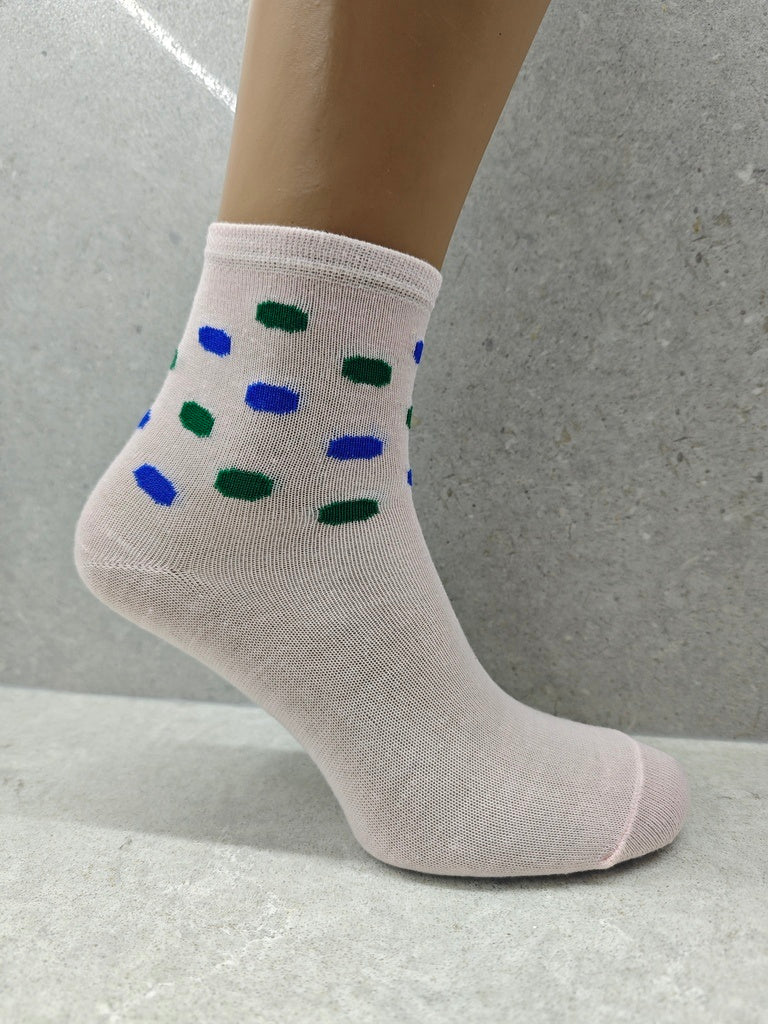 Women’s Socks With Bubble Mix Print, Set Of 6, 12 & 24 Pairs