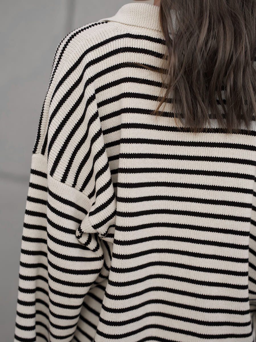 Women’s Striped Long Sleeve Sweater