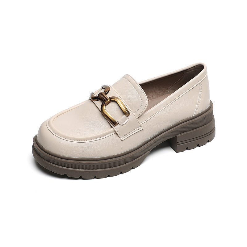 Round Toe Block Heel Pumps with Soft Sole
