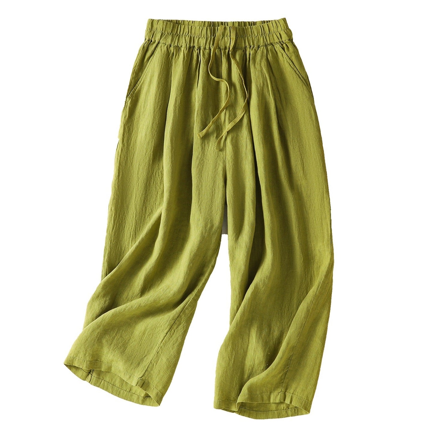 Women's Wide Leg Cotton Linen Summer Pants