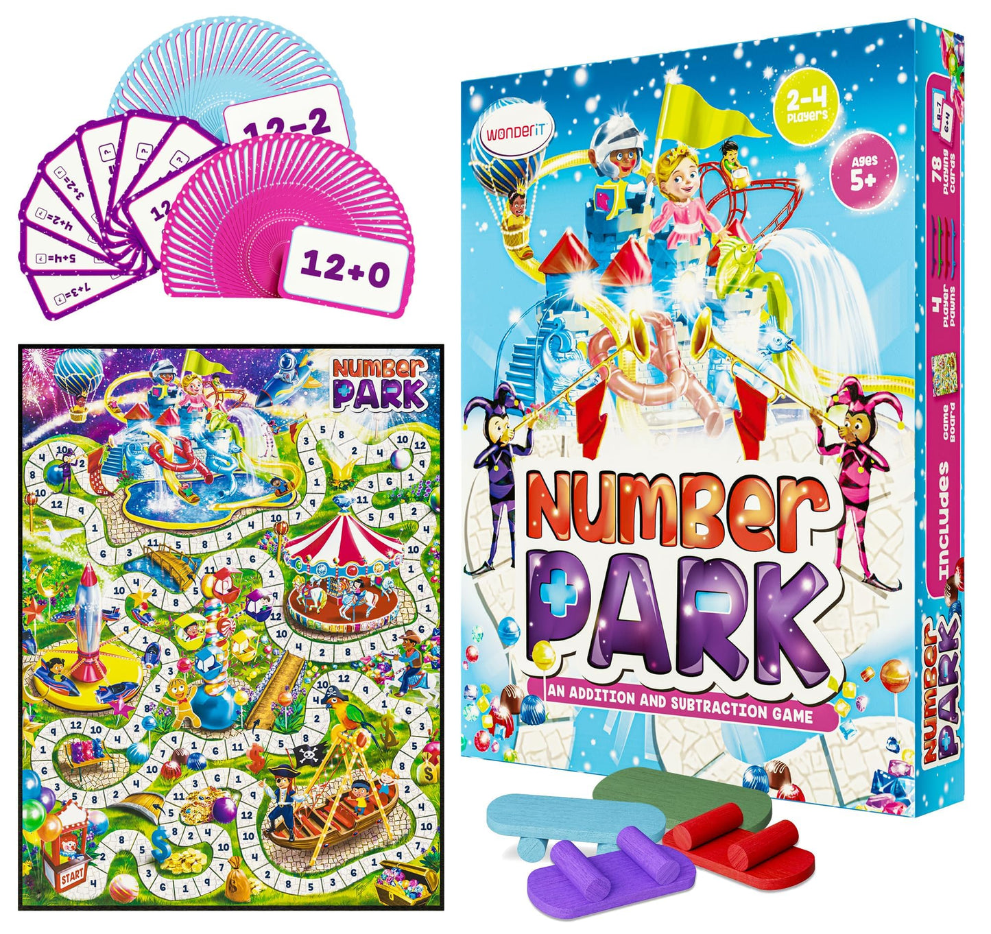 Number Park: Fun Addition & Subtraction Math Game for Kids 5-8 | WONDER IT