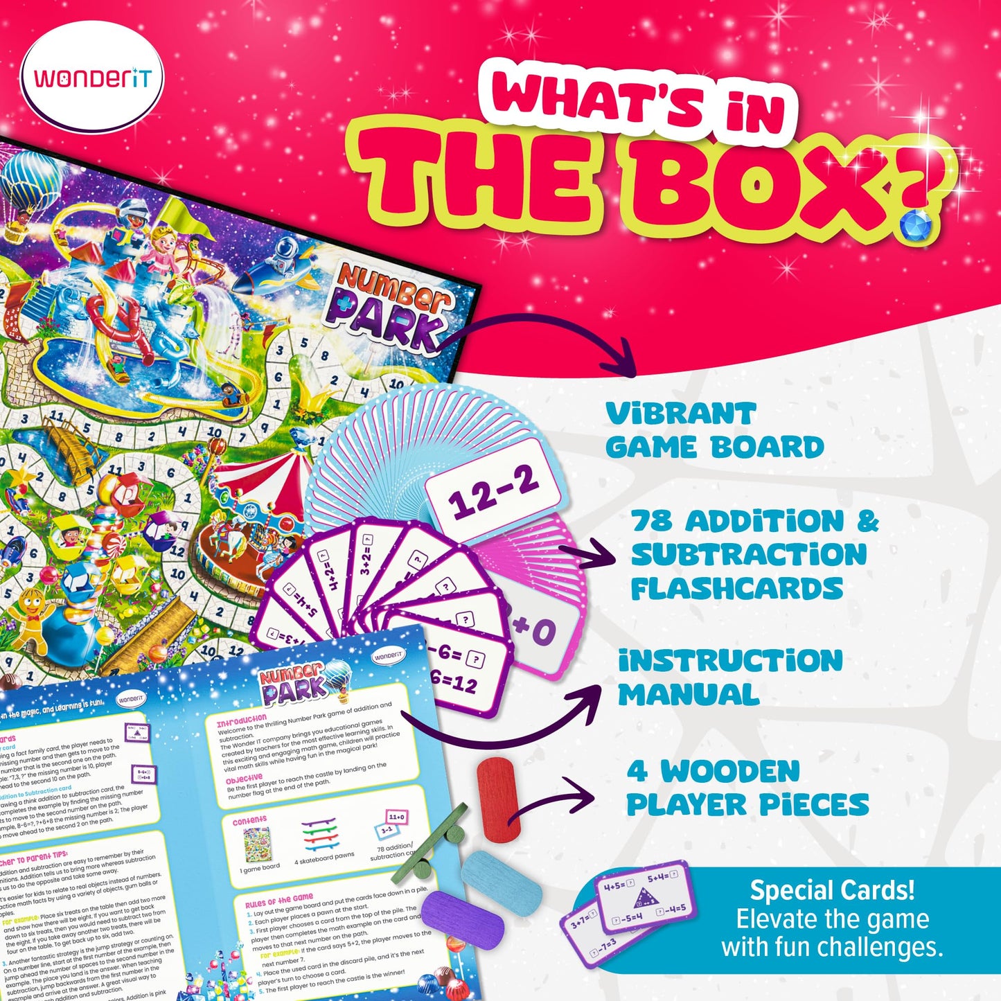 Number Park: Fun Addition & Subtraction Math Game for Kids 5-8 | WONDER IT