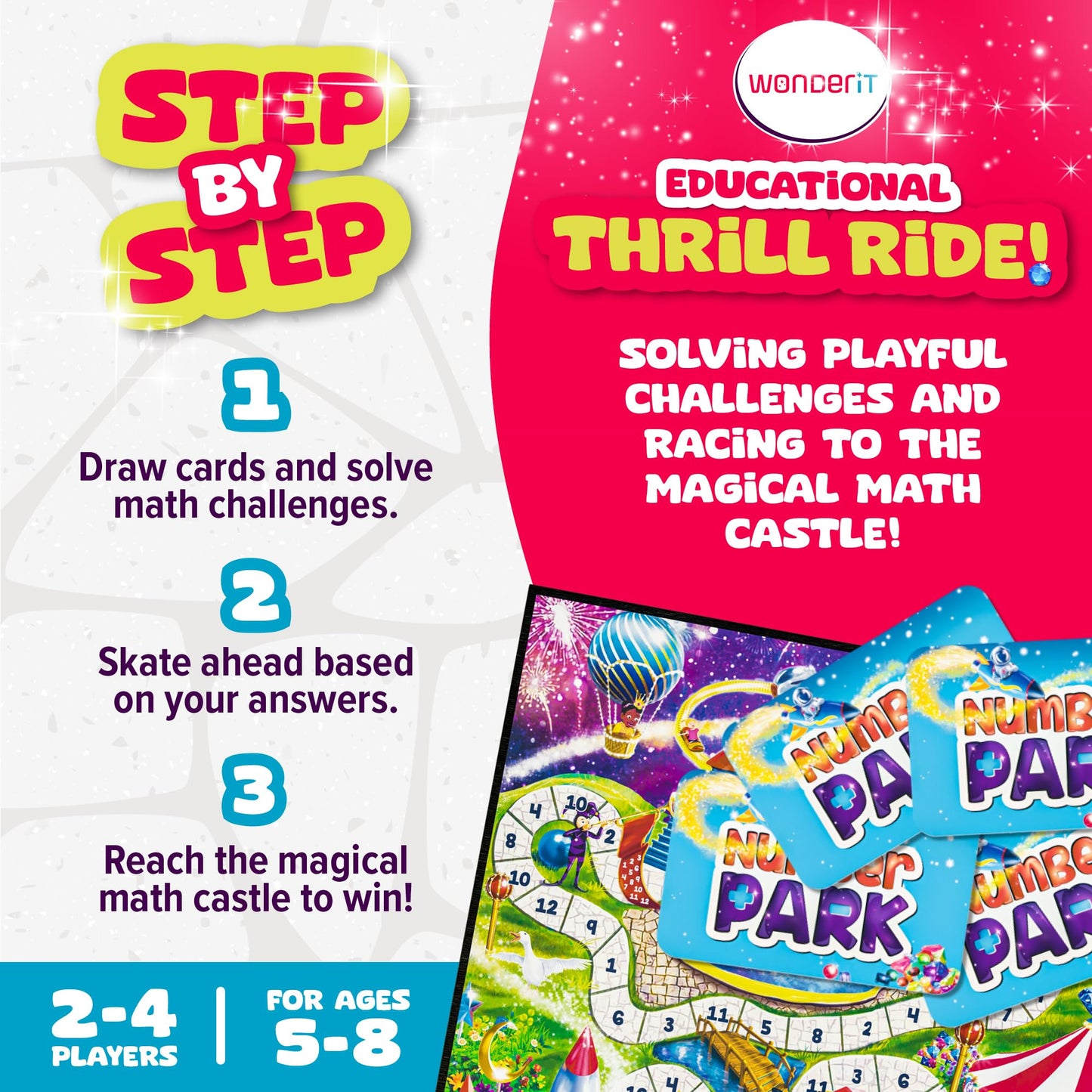 Number Park: Fun Addition & Subtraction Math Game for Kids 5-8 | WONDER IT