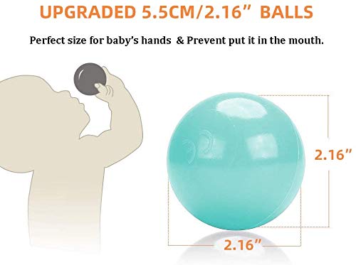 Wonder Space Soft Pit Balls – Pastel Mix, Crush-Proof, BPA-Free, No Smell (Pack of 100)