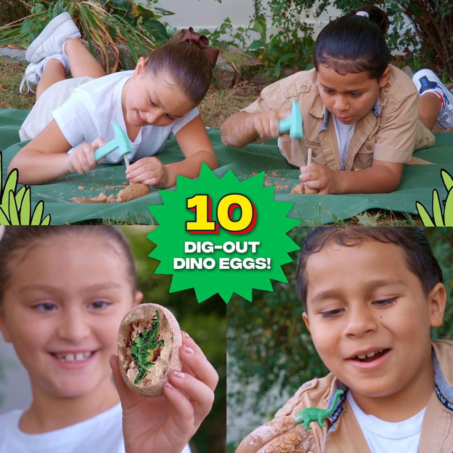 WONDERY KIDS Wow in The World Dino DIG & Diorama — 10 Excavation Eggs STEM Kit