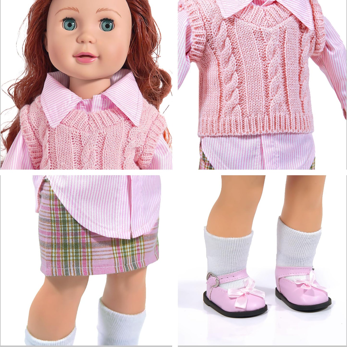WONDOLL 27-Piece 18-Inch Doll Travel Suitcase Set – Luggage & Accessories