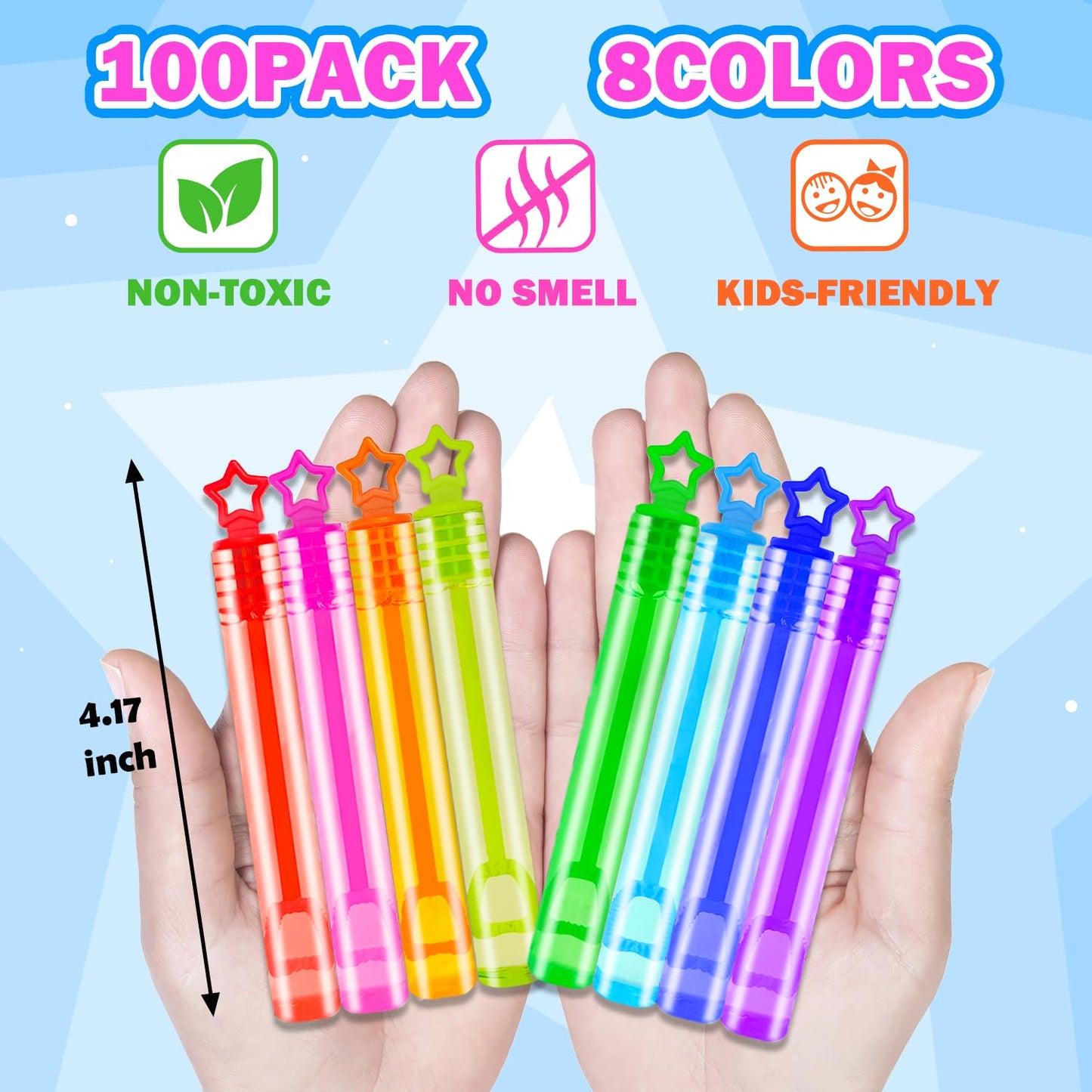 Wondrus Bulk Mini Bubbles – 100-300 Pack Kids Party Favors & Non-Candy Toys