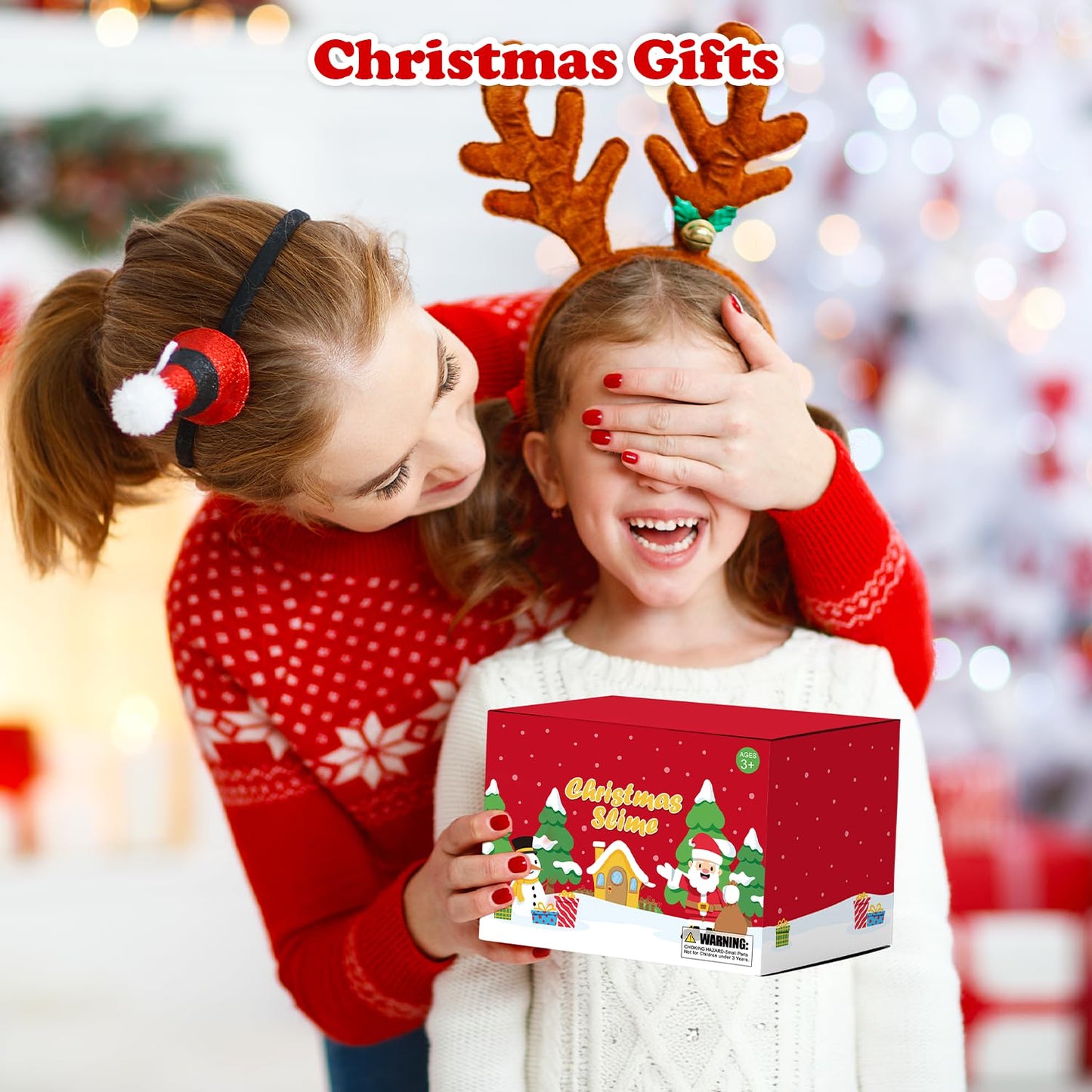 Wondrus Christmas Slime Kit 12-Pack – Holiday Party Favors & Gifts for Kids
