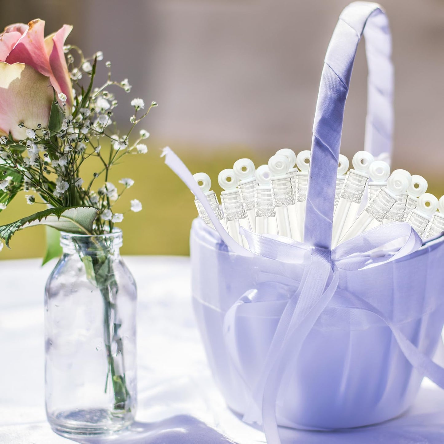 Wondrus 300 Count Mini Wedding Bubbles – Bulk Bubble Wands for Kids & Guests