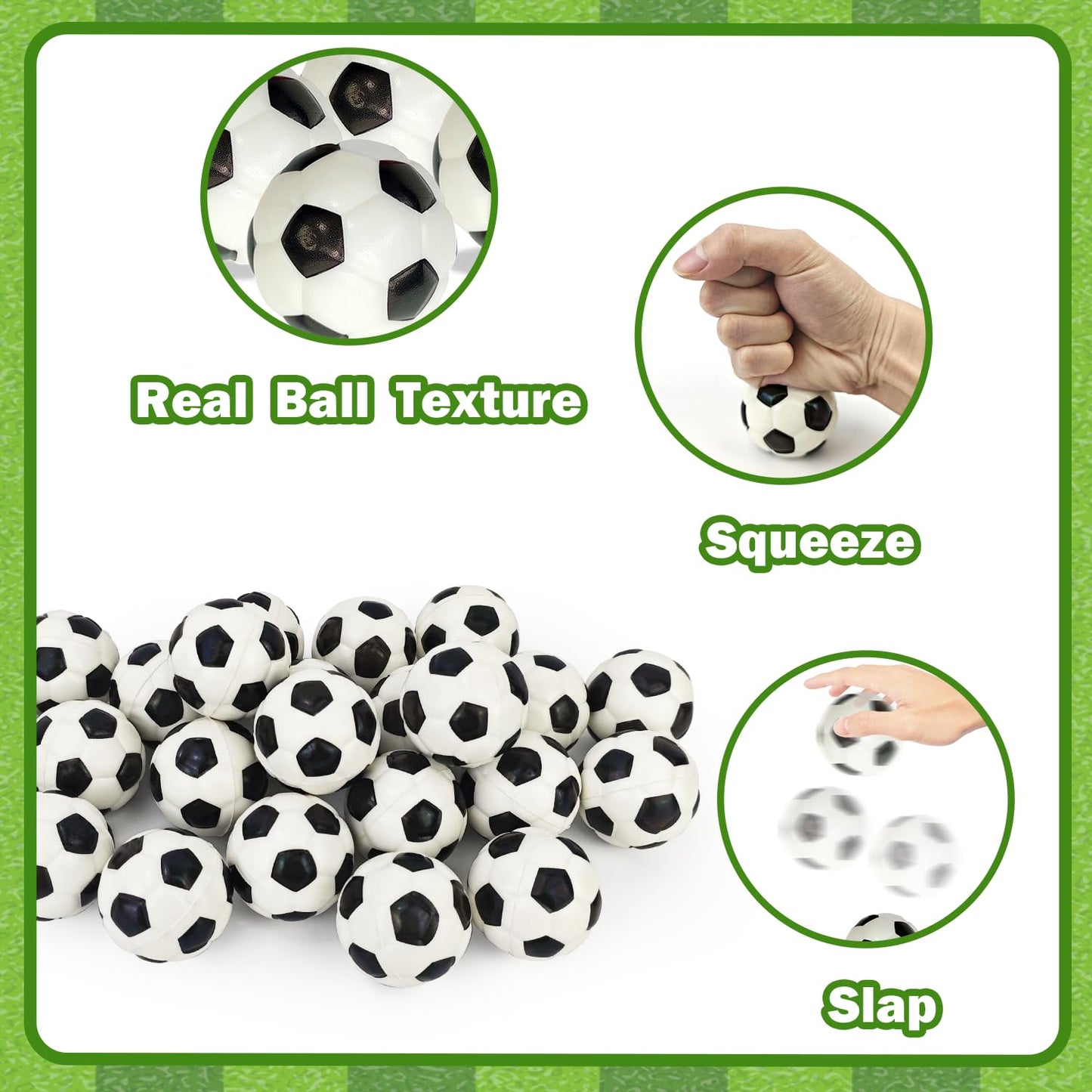 Wondrus Soccer Valentines Cards & 24 Mini Foam Soccer Toys for Kids