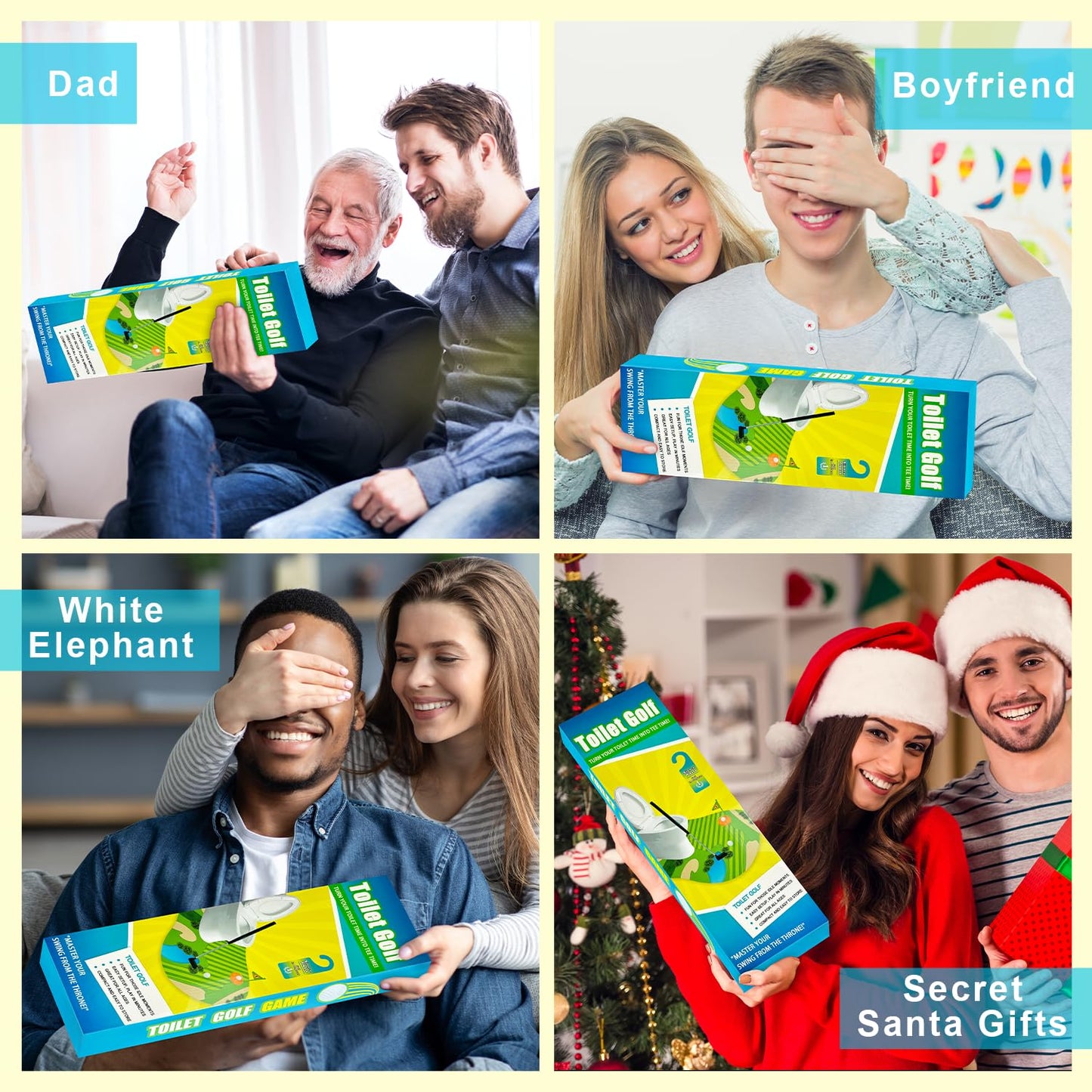 Wondrus Toilet Golf – Funny Mini Golf Gag Gift for Men, Dad & White Elephant