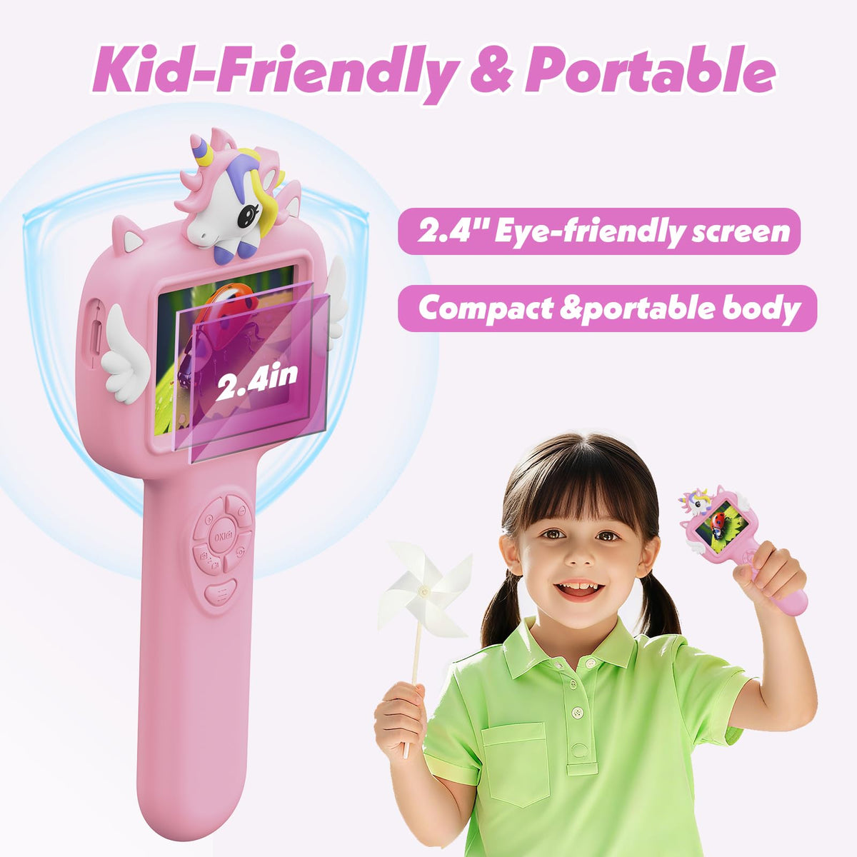 Wonovate Microscope for Kids – Mini Handheld Digital Pocket Microscope | STEM Toy