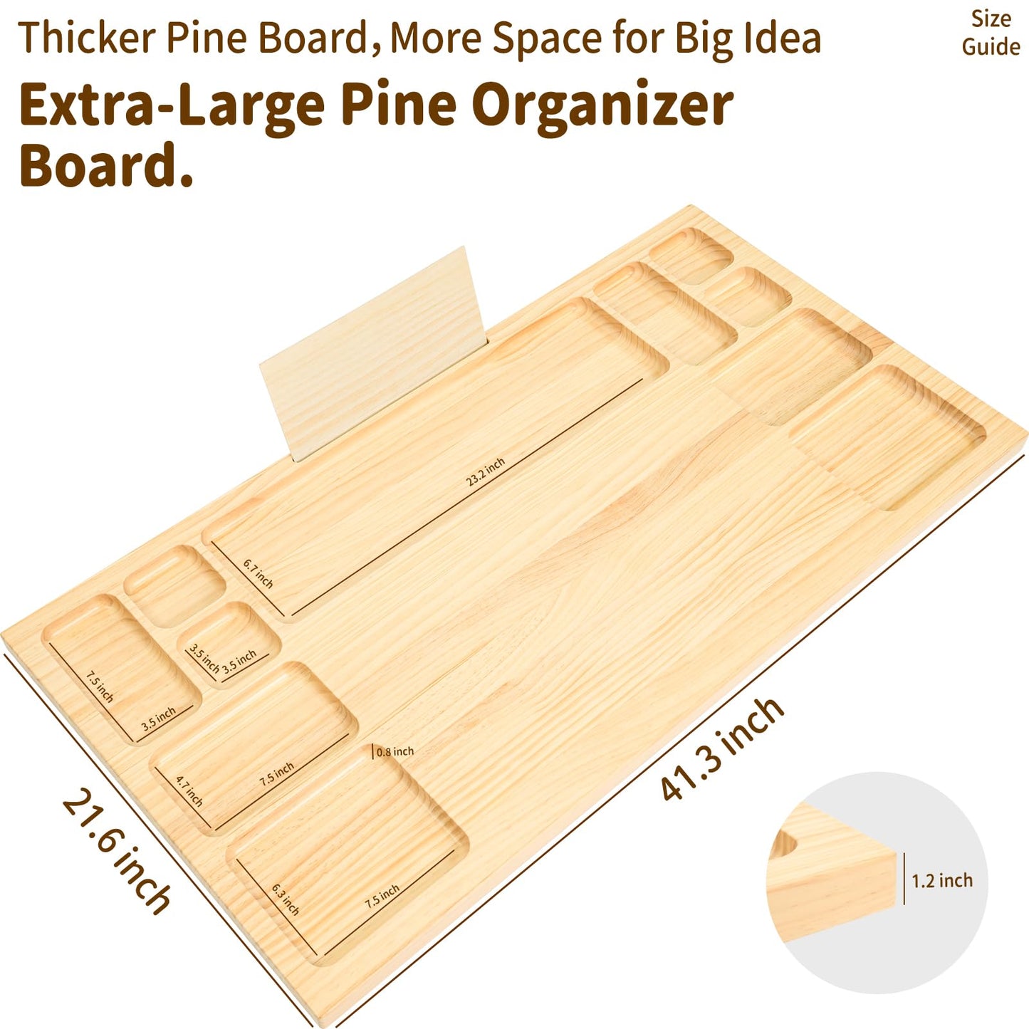 WOOD CITY Building Baseplate Table with Lazy Susan – Large LEGO Building Tray, Storage & Sorting