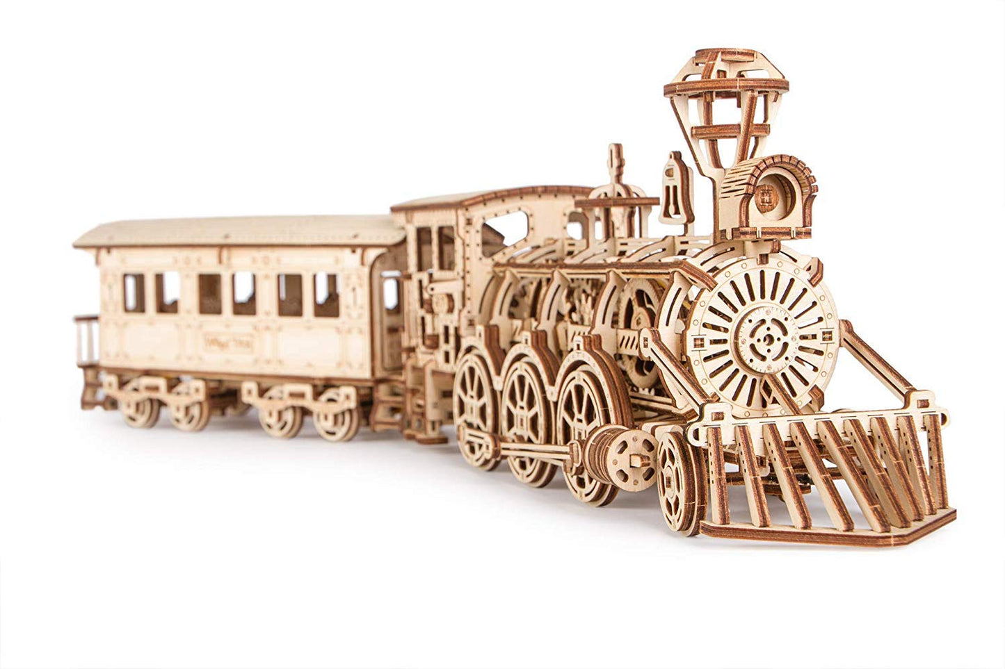 Wood Trick Wooden Train Set with Railway – 34x7″ | 3D Puzzle for Adults