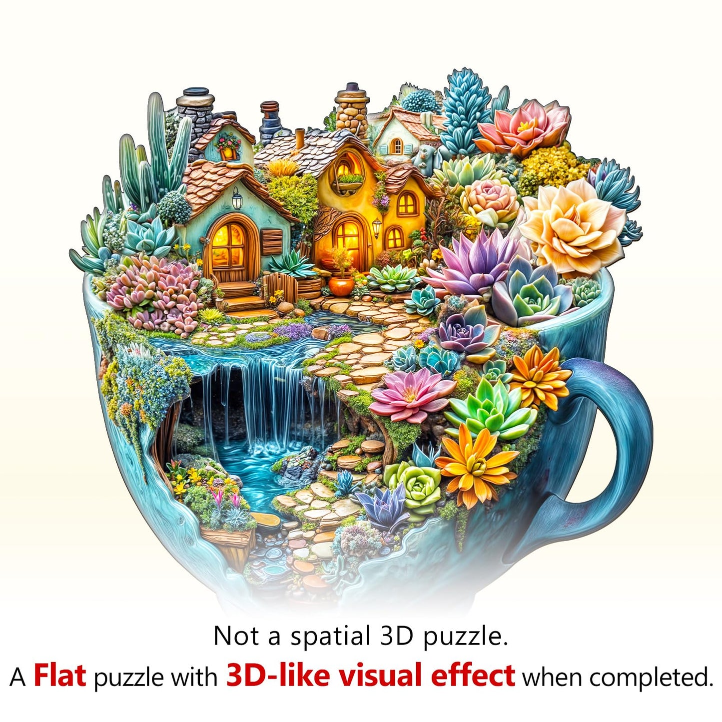WOODBESTS Wooden Puzzles for Adults — 100-Piece Unique Animal Shape Jigsaw (8.5 × 8.4 in), Gift for Adults & Family