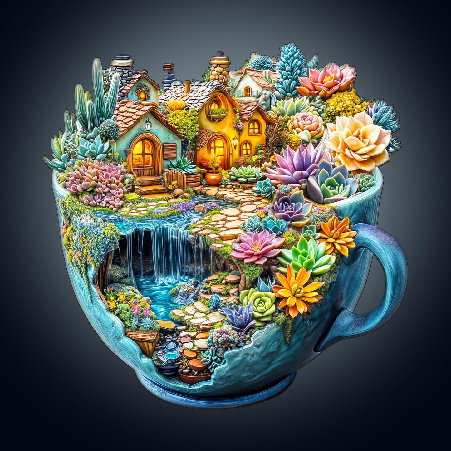 WOODBESTS Wooden Puzzles for Adults — 100-Piece Unique Animal Shape Jigsaw (8.5 × 8.4 in), Gift for Adults & Family