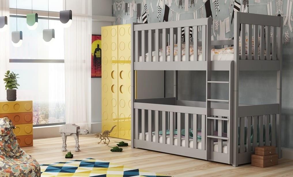 Konrad (60x120cm) Solid Pine Bunk Bed with Integrated Cot