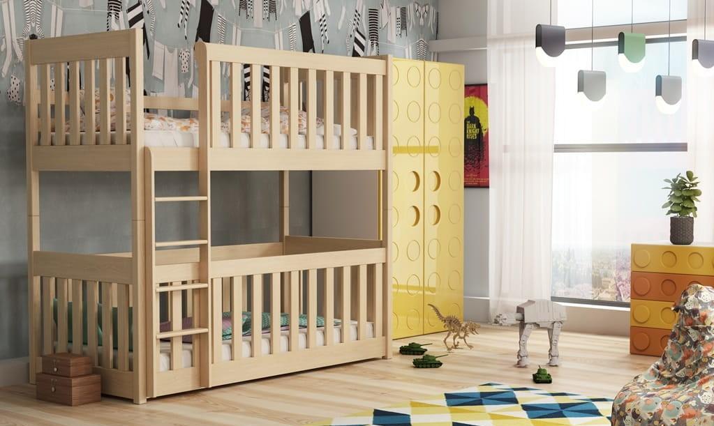 Konrad (60x120cm) Solid Pine Bunk Bed with Integrated Cot