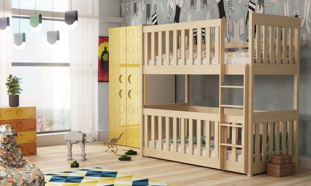 Konrad (60x120cm) Solid Pine Bunk Bed with Integrated Cot