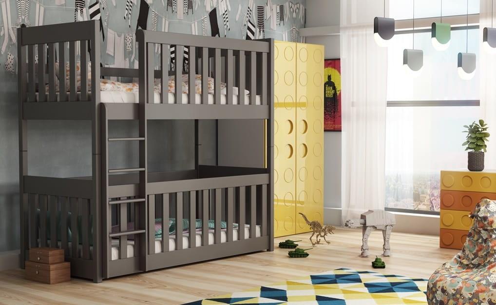Konrad (60x120cm) Solid Pine Bunk Bed with Integrated Cot