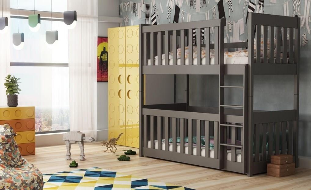 Konrad (60x120cm) Solid Pine Bunk Bed with Integrated Cot