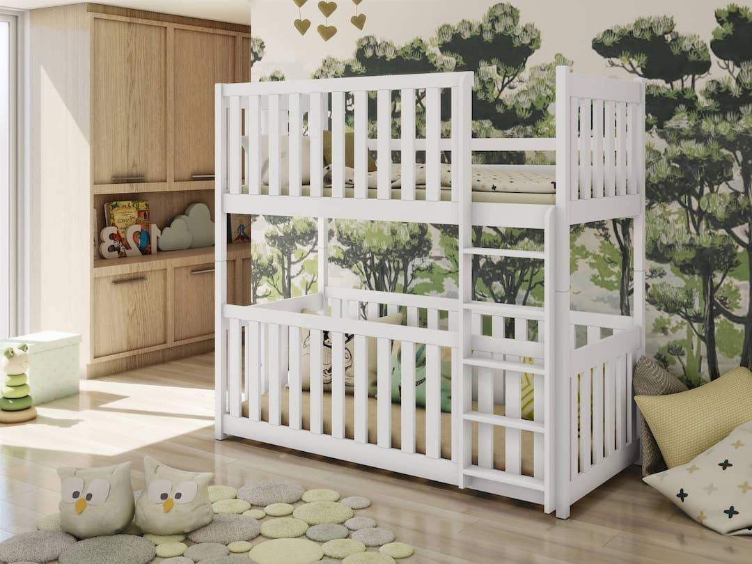 Konrad (60x120cm) Solid Pine Bunk Bed with Integrated Cot