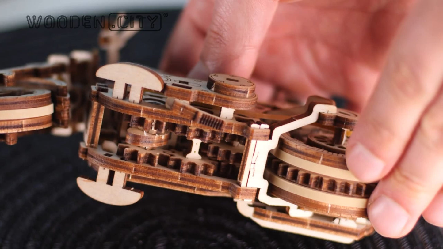WOODEN.CITY Cruiser V-Twin Motorcycle 3D Puzzle for Adults – Buildable Wooden Model Kit