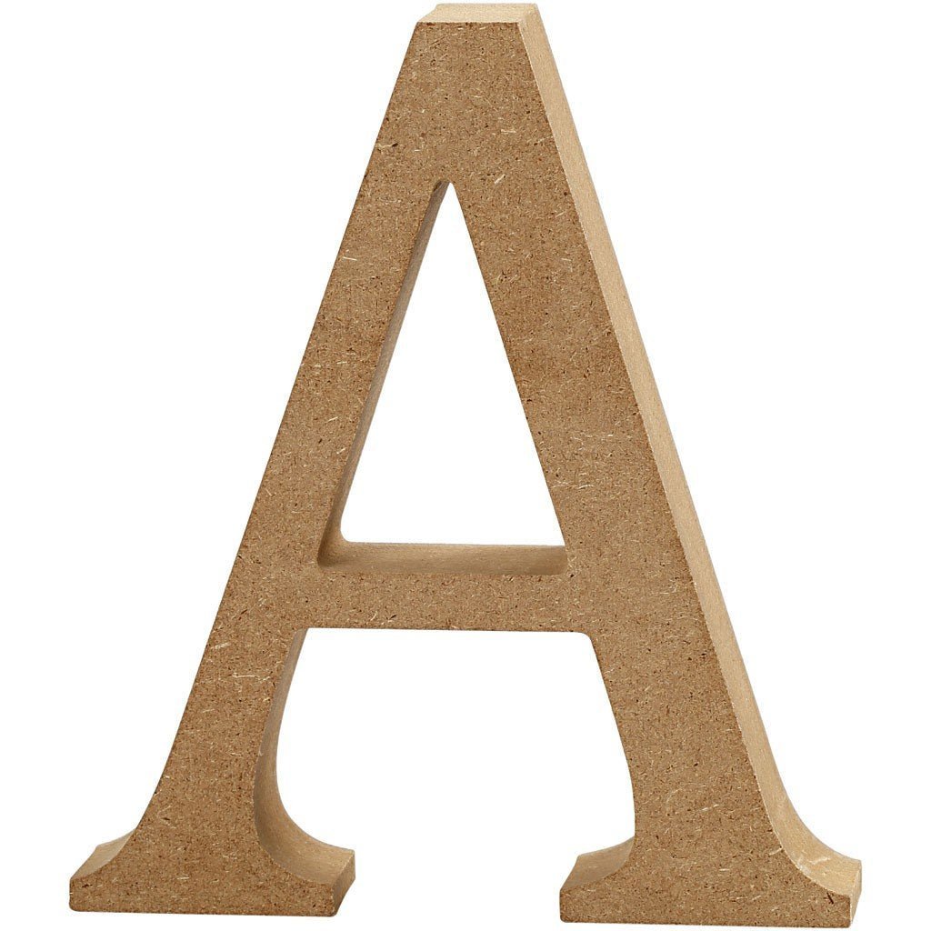 Wooden Letters Large 13cm MDF Capital Numbers & Symbols for Crafts Free Standing