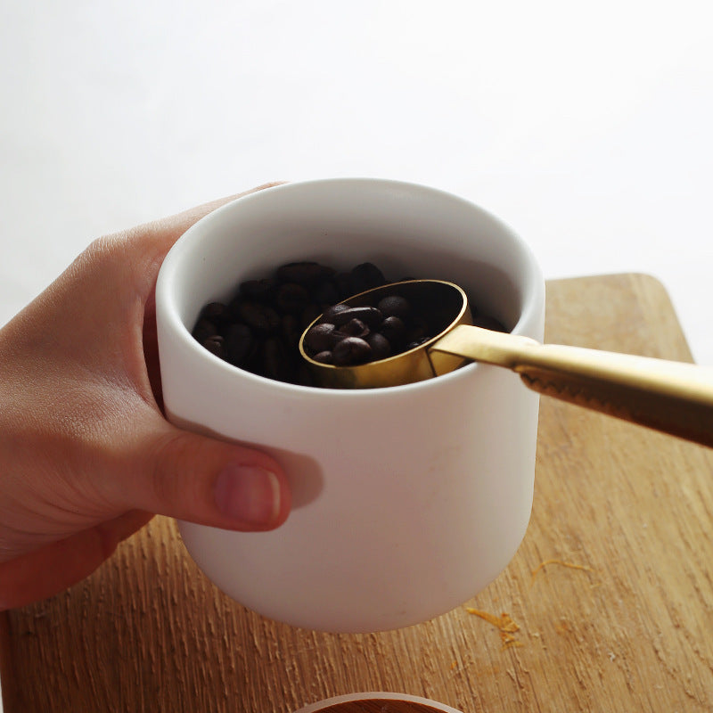 Wooden Lid Sealed Ceramic Storage Jar, Kitchen Accessories