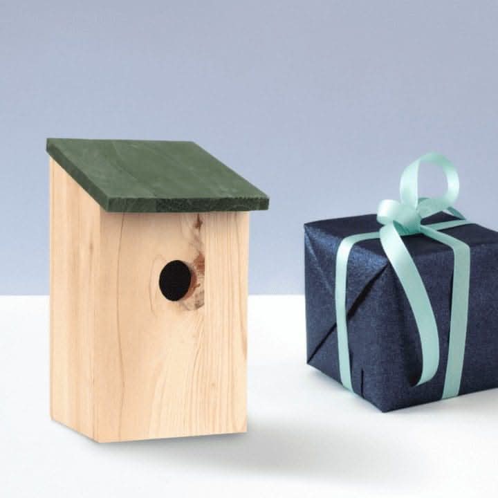 2 Pack Wooden Bird Nesting Boxes for Small Garden Birds