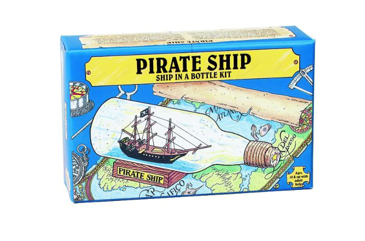 WOODKRAFTERS Pirate Ship in a Bottle Kit — A Very Challenging Craft Project