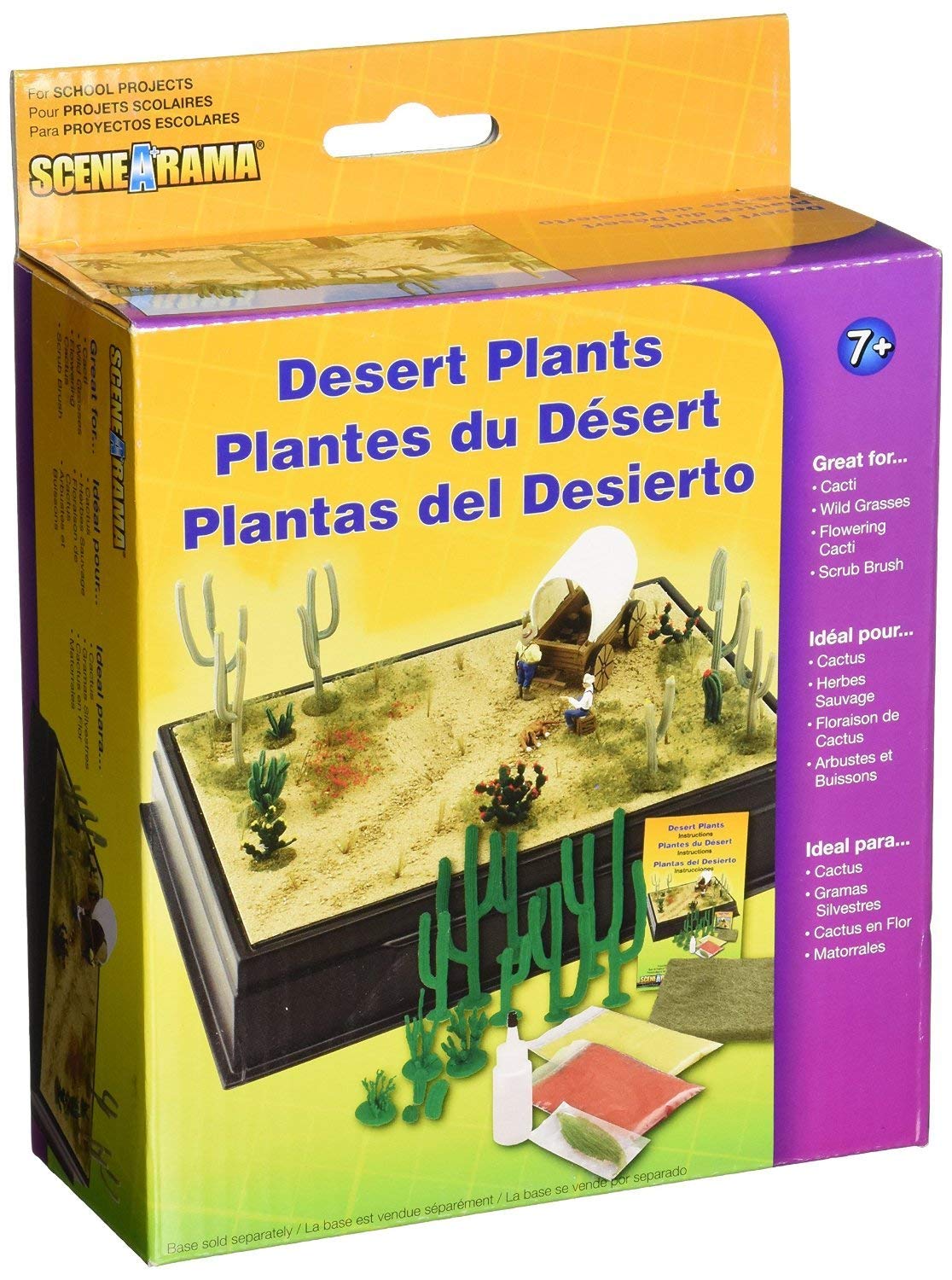 Woodland Scenics SP4124 Desert Plants Diorama Kit – Versatile Desert Miniature Elements for Crafts