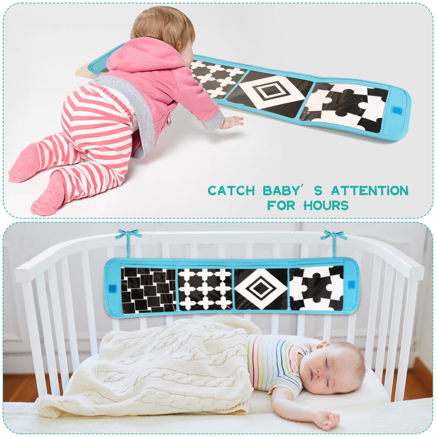WOODMAM Montessori Toys for Babies 0-6 Months | 9-in-1 Learning & Sensory Set