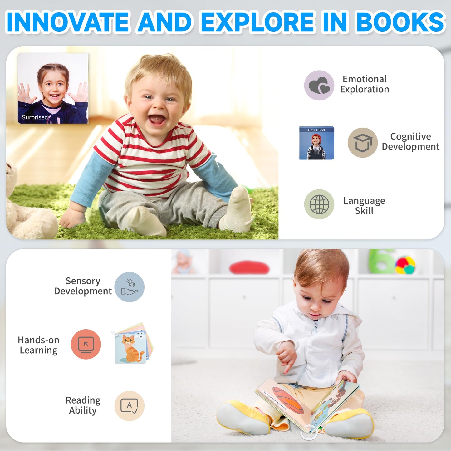 WOODMAM Montessori Toys for Babies 6-12 Months — 9-in-1 Educational Wooden Set