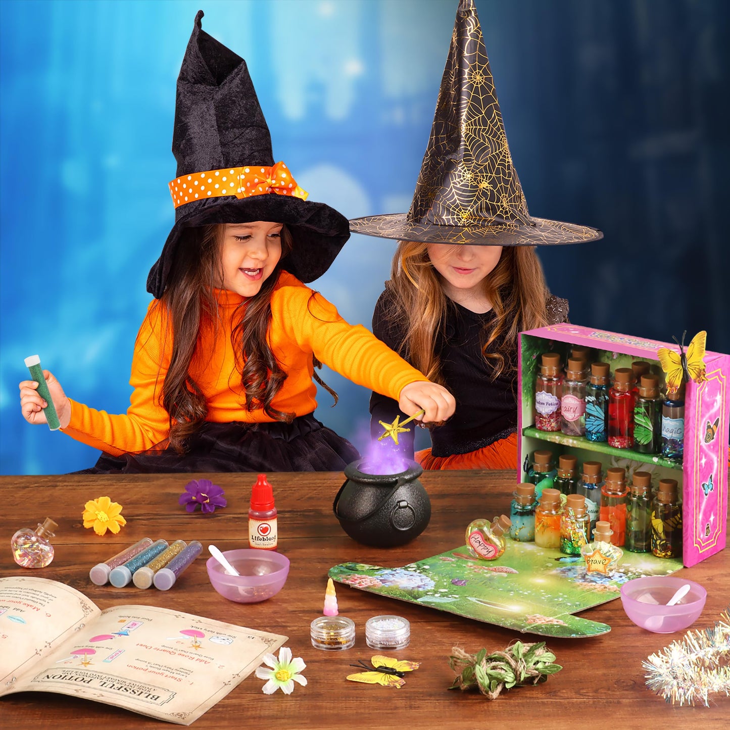 Wookidel Fairy Magic Craft Kit for Kids — 20 Potion Bottles, Fairy Potions Making Craft Kit Gift