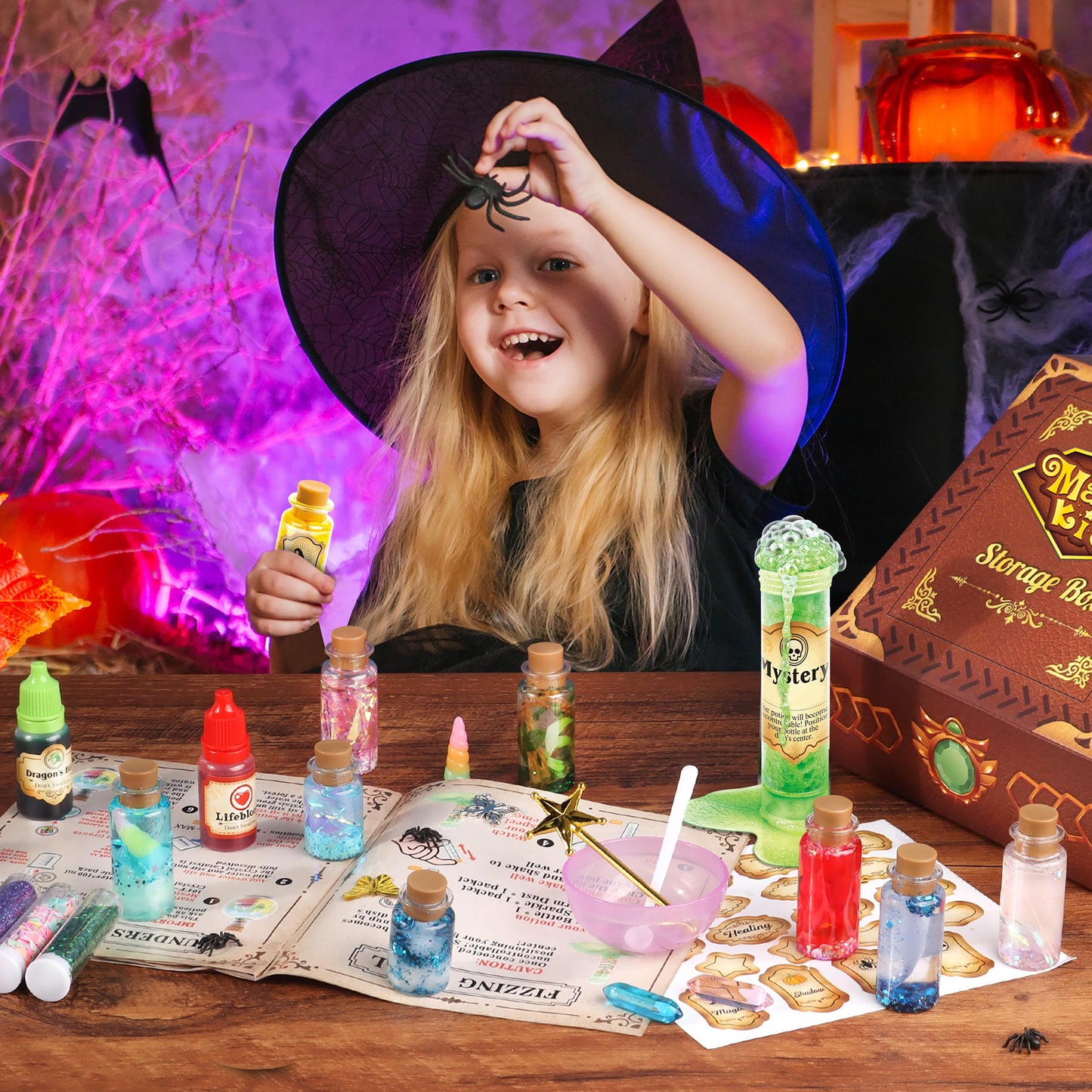 Wookidel Fairy Magic Kit for Kids — 22 Potion Bottles Craft Set