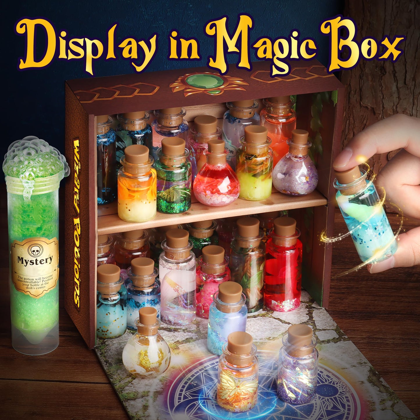 Wookidel Fairy Magic Kit for Kids — 22 Potion Bottles Craft Set