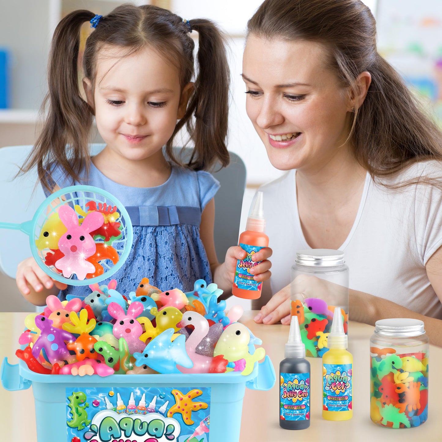 Wookidel Magic Gel Water Elf Kit – Aqua Fairy Gel Craft for Kids 6-10