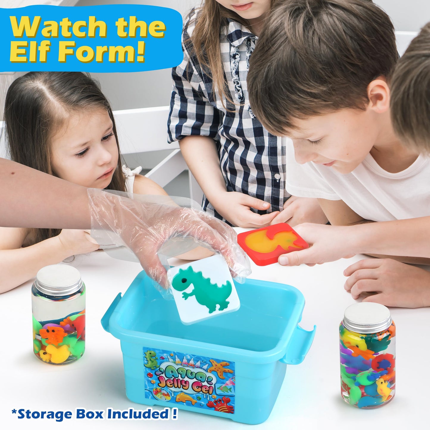 Wookidel Magic Gel Water Elf Kit – Aqua Fairy Gel Craft for Kids 6-10